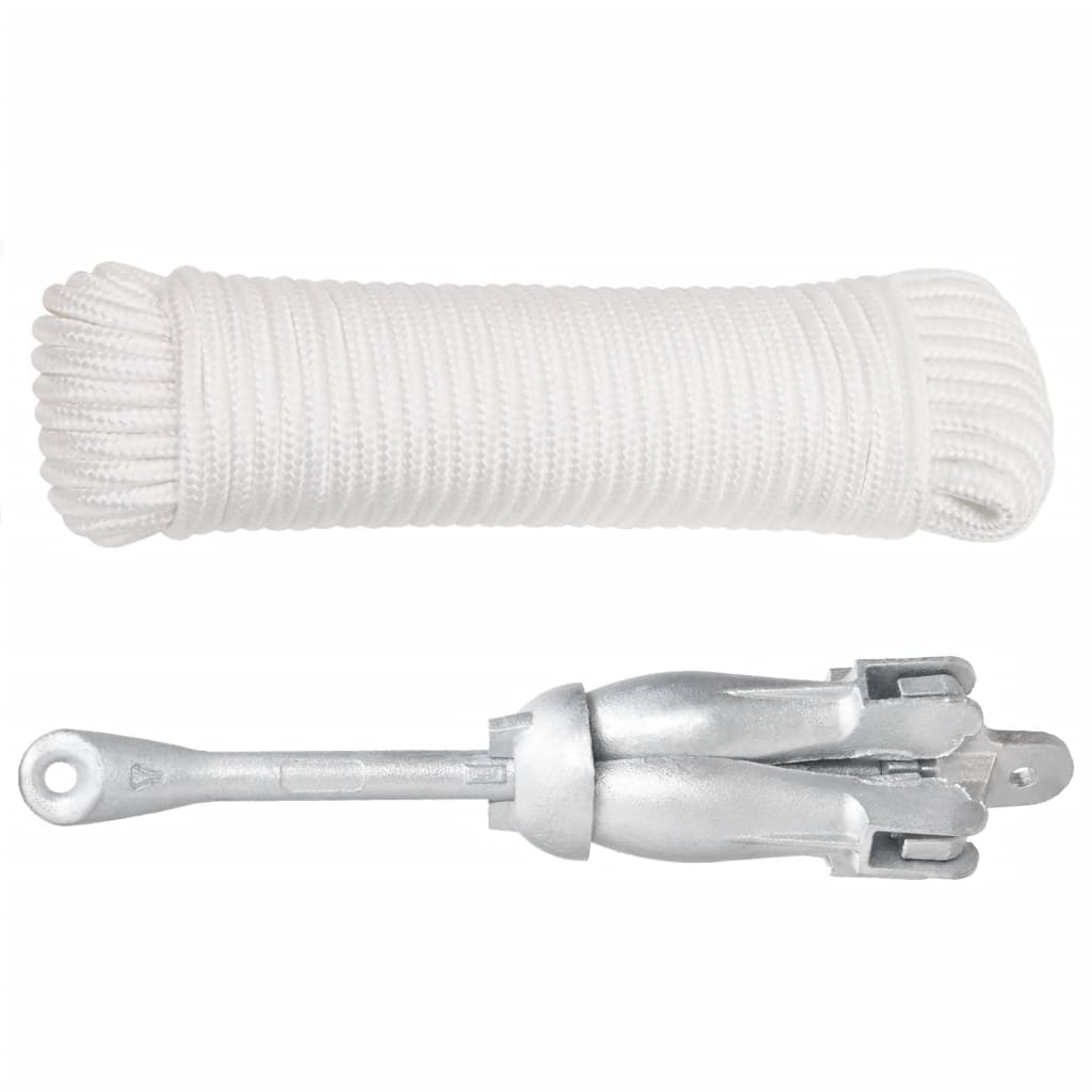 Vidaxl avec corde pliable 4 kg de fonte thermiquement galvanisée