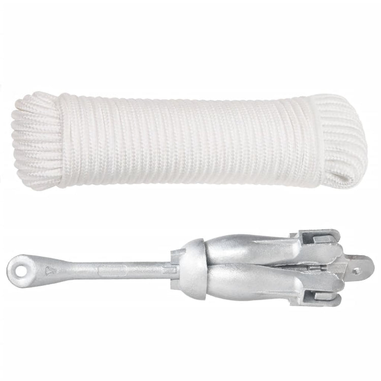 Vidaxl avec corde pliable 4 kg de fonte thermiquement galvanisée