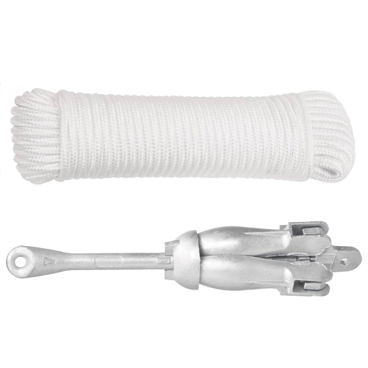 Vidaxl avec corde pliable 6 kg de fonte thermiquement galvanisée