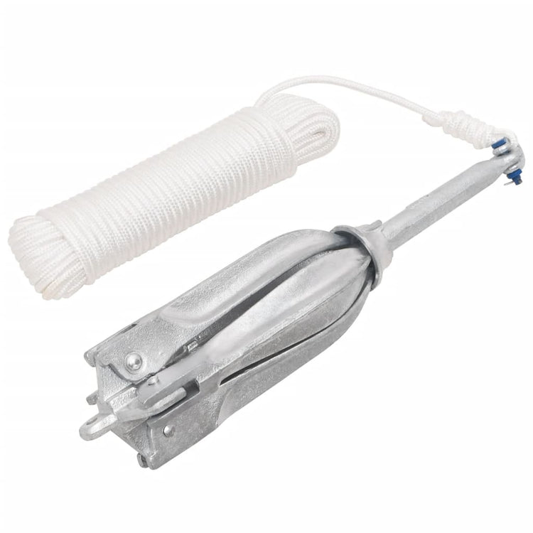 Vidaxl avec corde pliante 10 kg en fonte thermiquement galvanisée