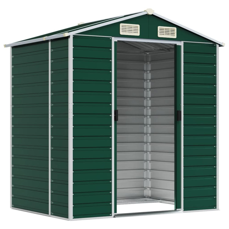Vidaxl jardin hangar 191x130x198 cm Galvanisé en acier vert