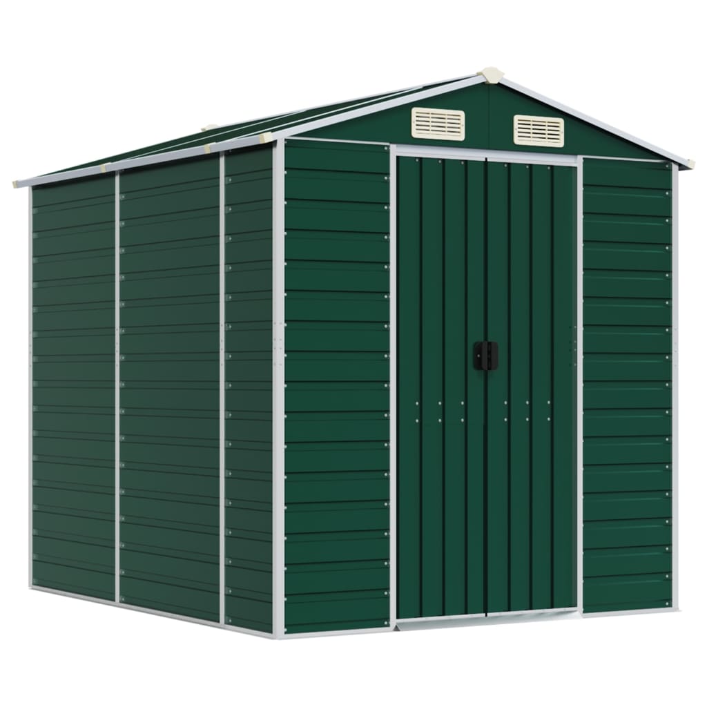 Vidaxl jardin hangar 191x215x198 cm Galvanisé en acier vert