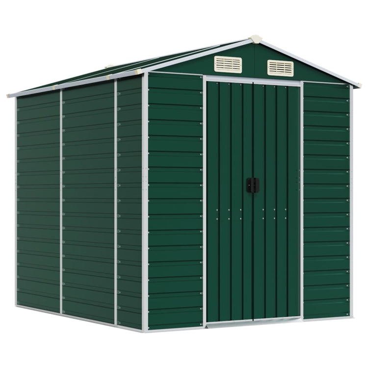 Vidaxl jardin hangar 191x215x198 cm Galvanisé en acier vert
