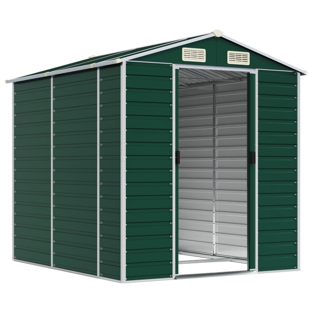 Vidaxl jardin hangar 191x215x198 cm Galvanisé en acier vert