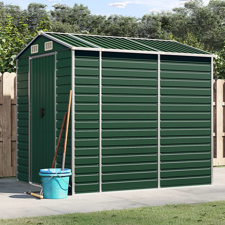 Vidaxl jardin hangar 191x215x198 cm Galvanisé en acier vert