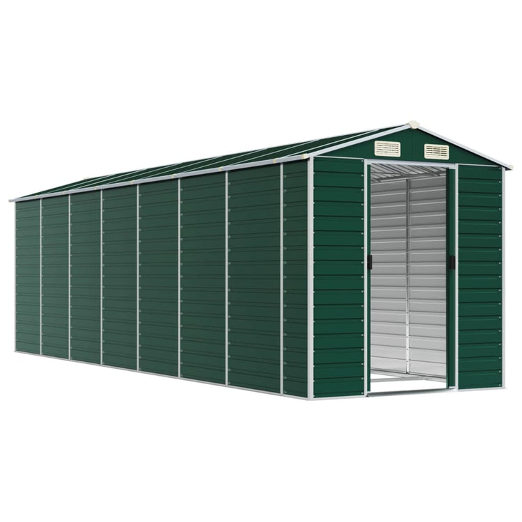 Vidaxl jardin hangar 191x640x198 cm Galvanisé en acier vert