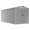 Vidaxl jardin hangar 191x470x198 cm en acier galvanisé gris clair
