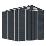Vidaxl hangar de jardin 191x215x198 cm anthracite en acier galvanisé -colore - afbeelding 2