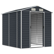 Vidaxl hangar de jardin 191x215x198 cm anthracite en acier galvanisé -colore - afbeelding 3
