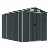 Vidaxl hangar de jardin 191x300x198 cm anthracite en acier galvanisé -colore
