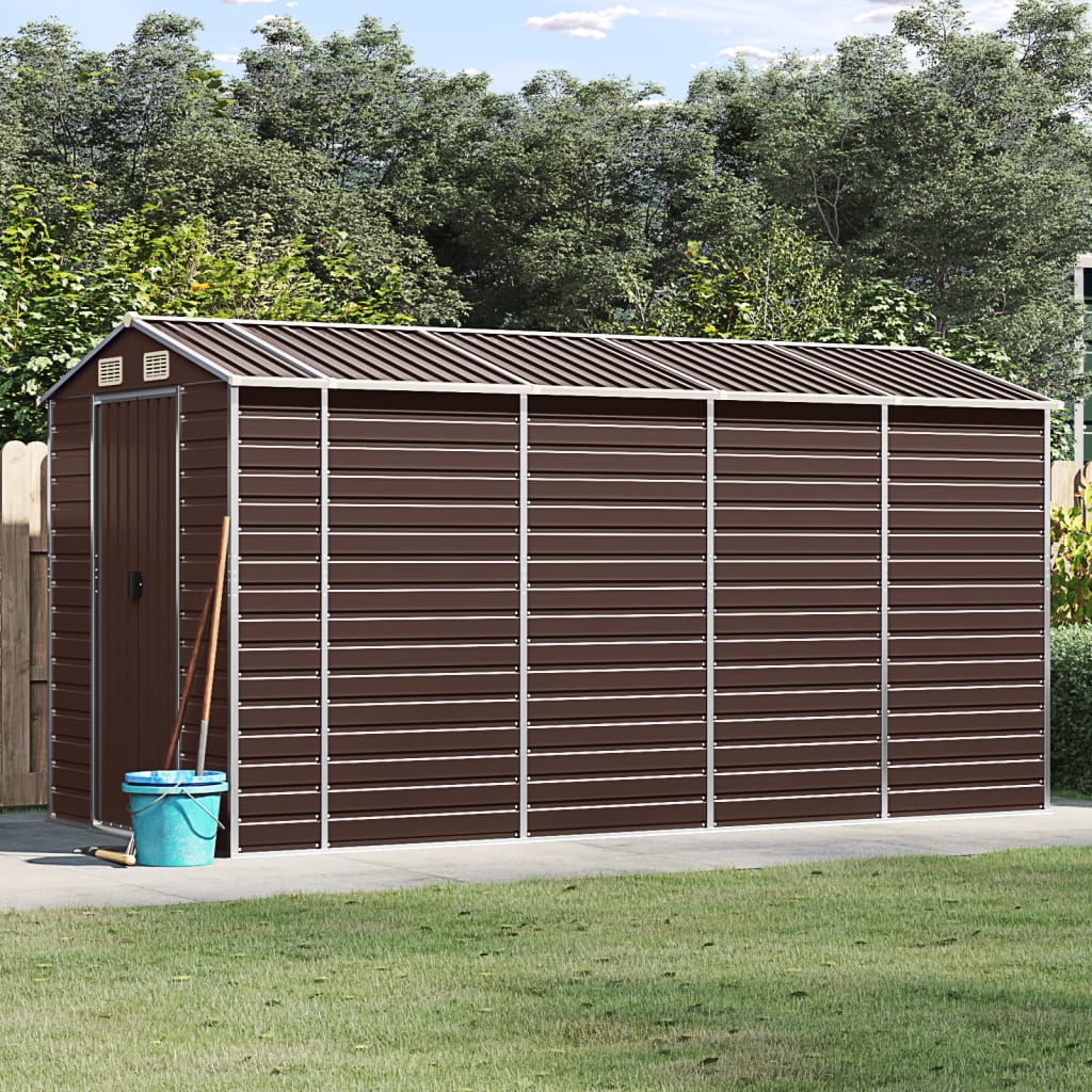 SHED JARDINE VIDAXL 191X385X198 CM GALVANISED SEED BRARN
