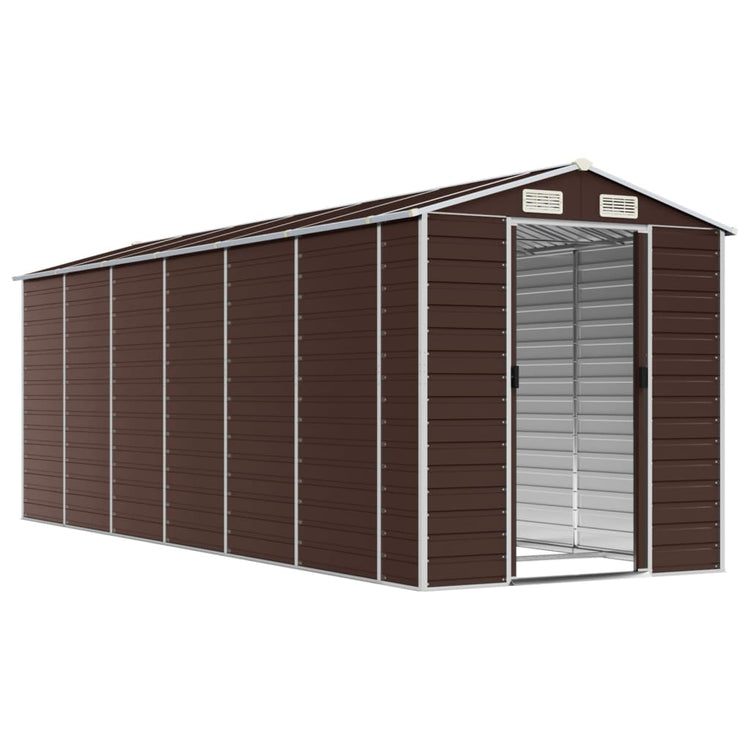 SHED JARDINE VIDAXL 191X555X198 CM GALVANISED SEAKE BRAUR