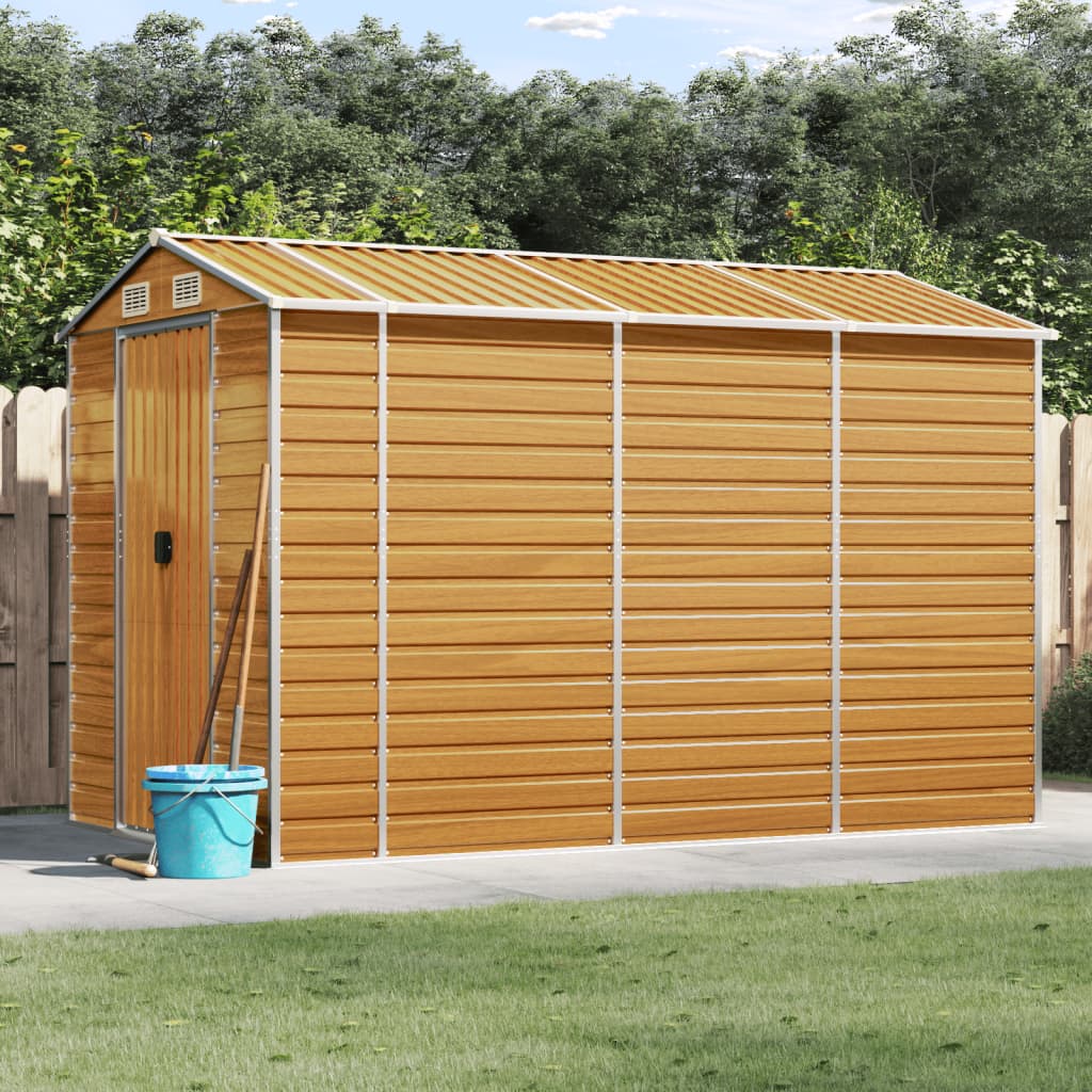 SHED JARDINE VIDAXL 191X300X198 CM GALVANISÉ ACI
