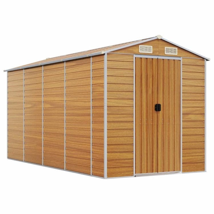 SHED JARDINE VIDAXL 191X385X198 CM GALVANISÉ ACI