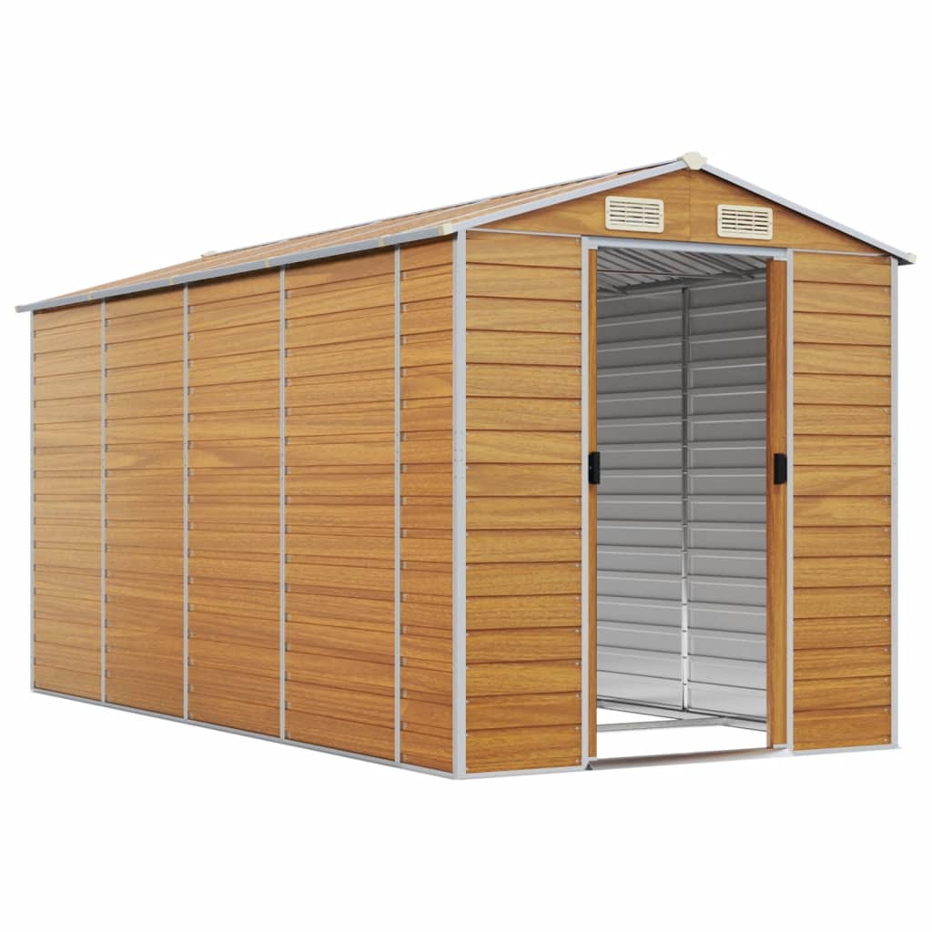 SHED JARDINE VIDAXL 191X385X198 CM GALVANISÉ ACI