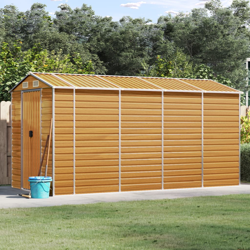 SHED JARDINE VIDAXL 191X385X198 CM GALVANISÉ ACI