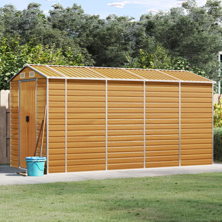 SHED JARDINE VIDAXL 191X385X198 CM GALVANISÉ ACI