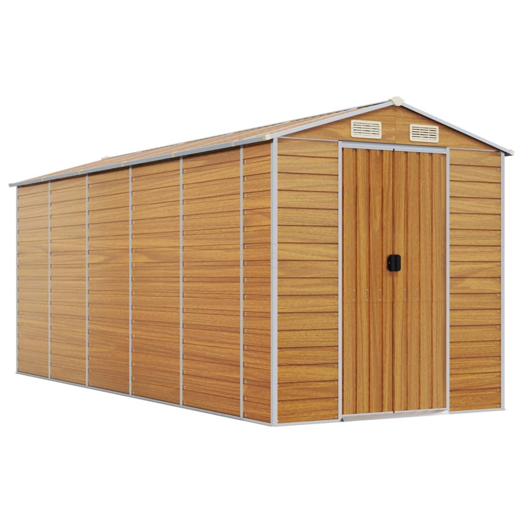 SHED JARDINE VIDAXL 191X470X198 CM GALVANISÉ ACI