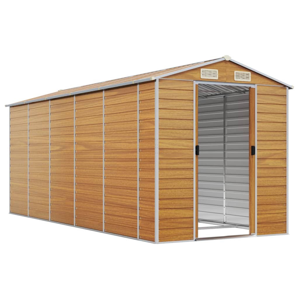 SHED JARDINE VIDAXL 191X470X198 CM GALVANISÉ ACI