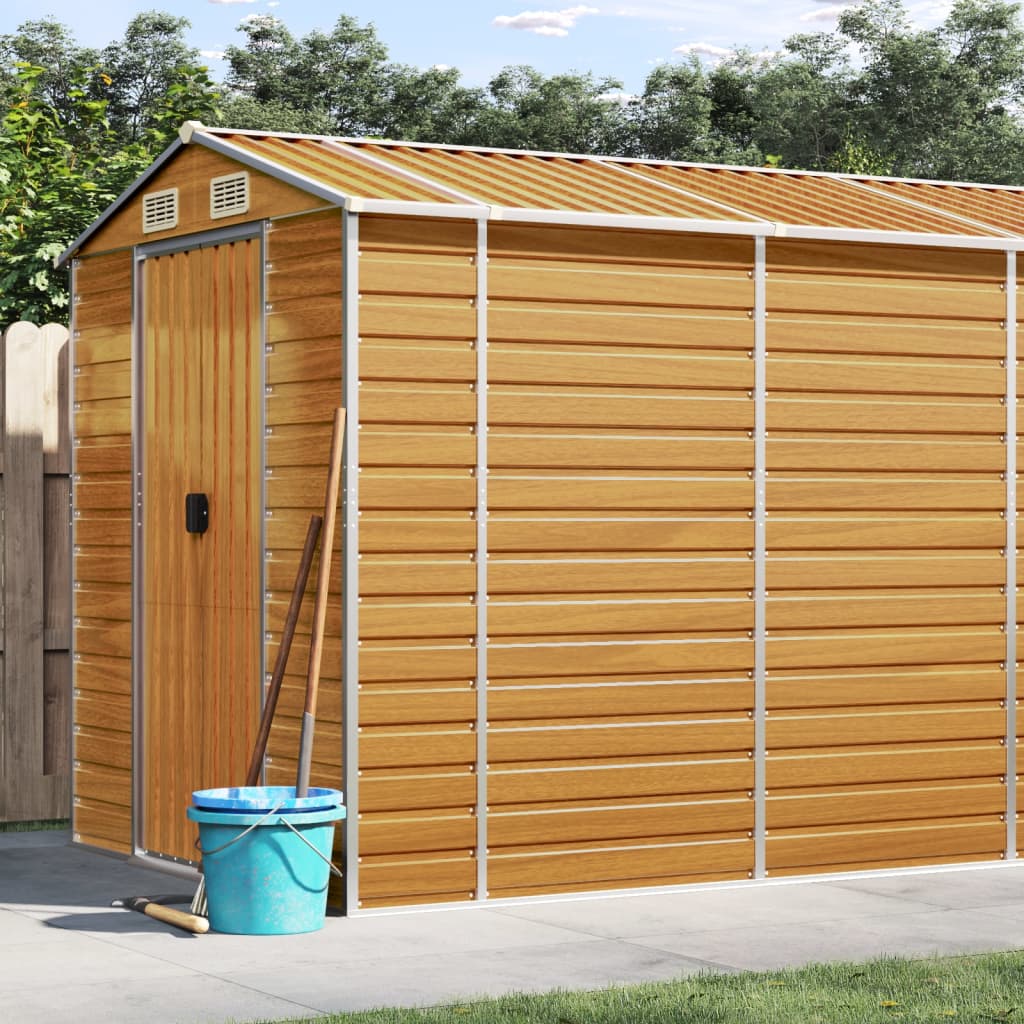 SHED JARDINE VIDAXL 191X470X198 CM GALVANISÉ ACI