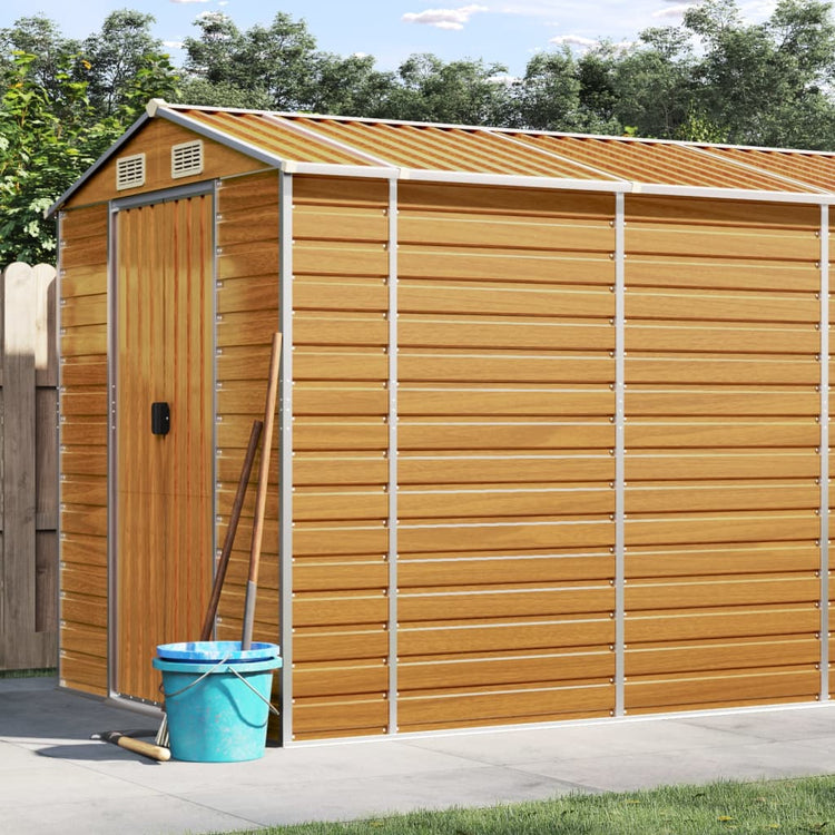 SHED JARDINE VIDAXL 191X470X198 CM GALVANISÉ ACI