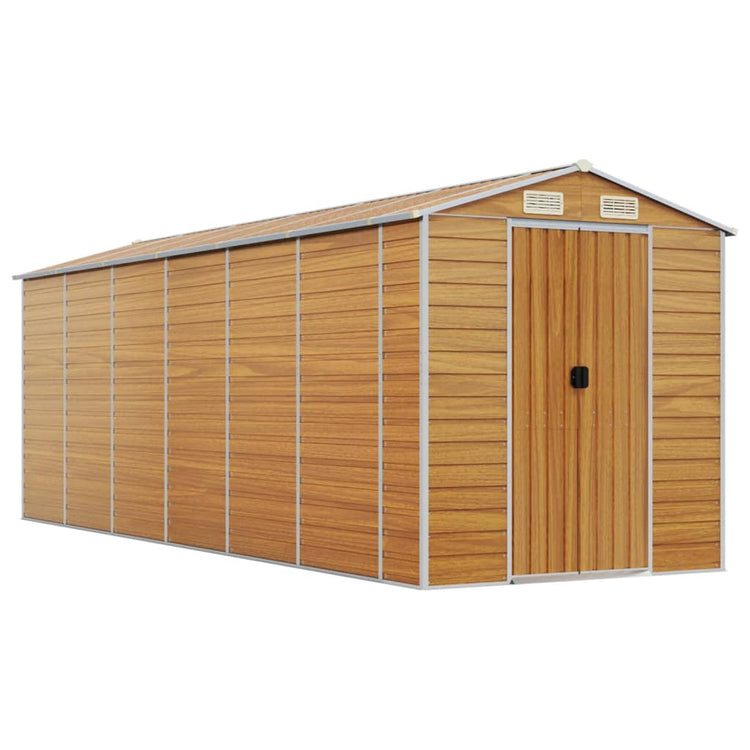 SHED JARDINE VIDAXL 191X555X198 CM GALVANISÉ ACI