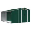 Vidaxl jardin hangar 277x365.5x179 cm en acier galvanisé vert