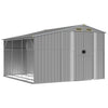 SHED JARDIN VIDAXL 277X279X179 cm Gray en acier galvanisé