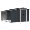 Vidaxl jardin hangar 277x365.5x179 cm couleur anthracite en acier galvanisé