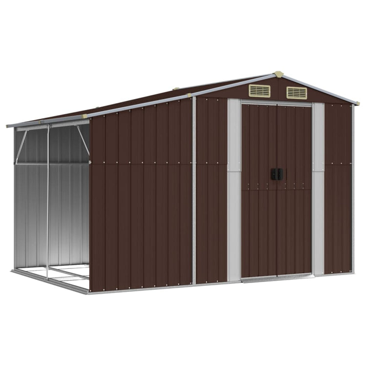 SHED JARDINE VIDAXL 277X192.5X179 CM GALVANISED SEAKE BRARN