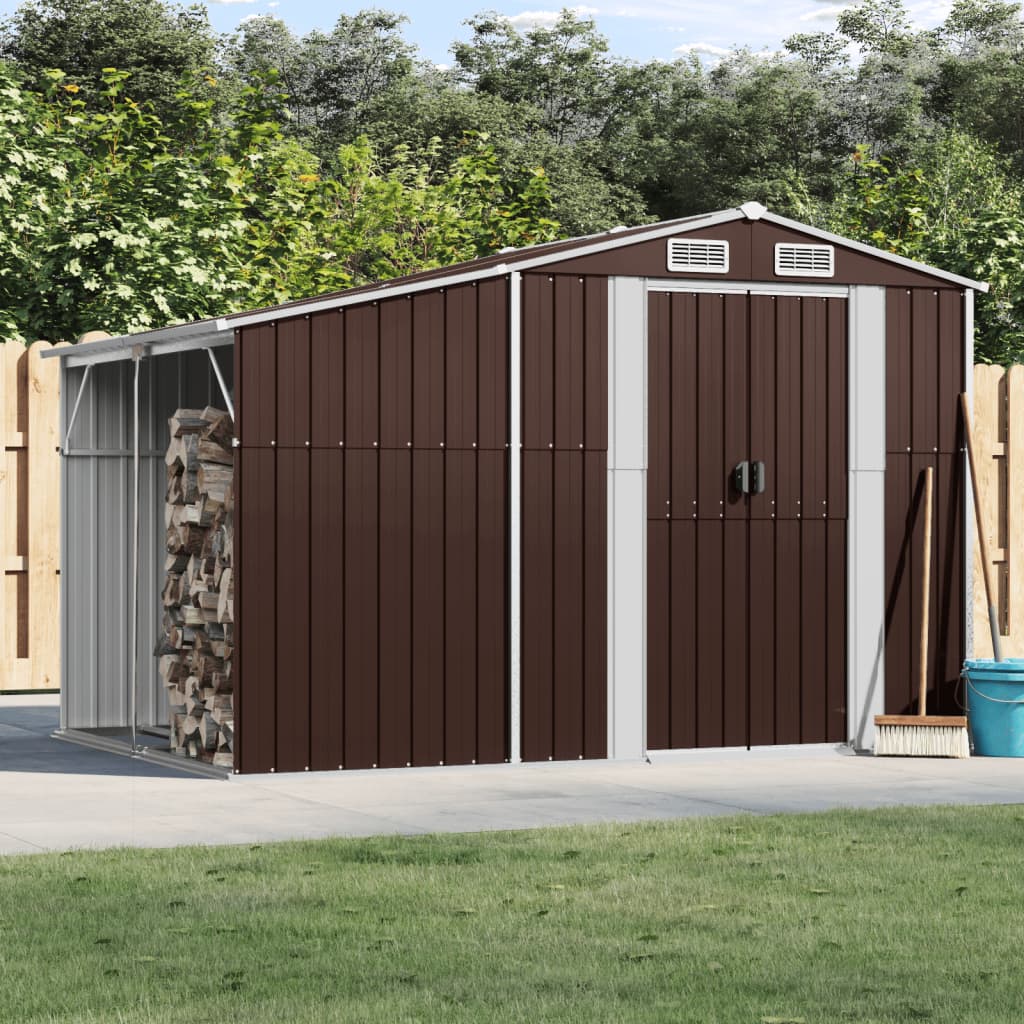 SHED JARDINE VIDAXL 277X192.5X179 CM GALVANISED SEAKE BRARN