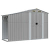 SHED JARDIN VIDAXL 277X93X179 CM Gray en acier galvanisé