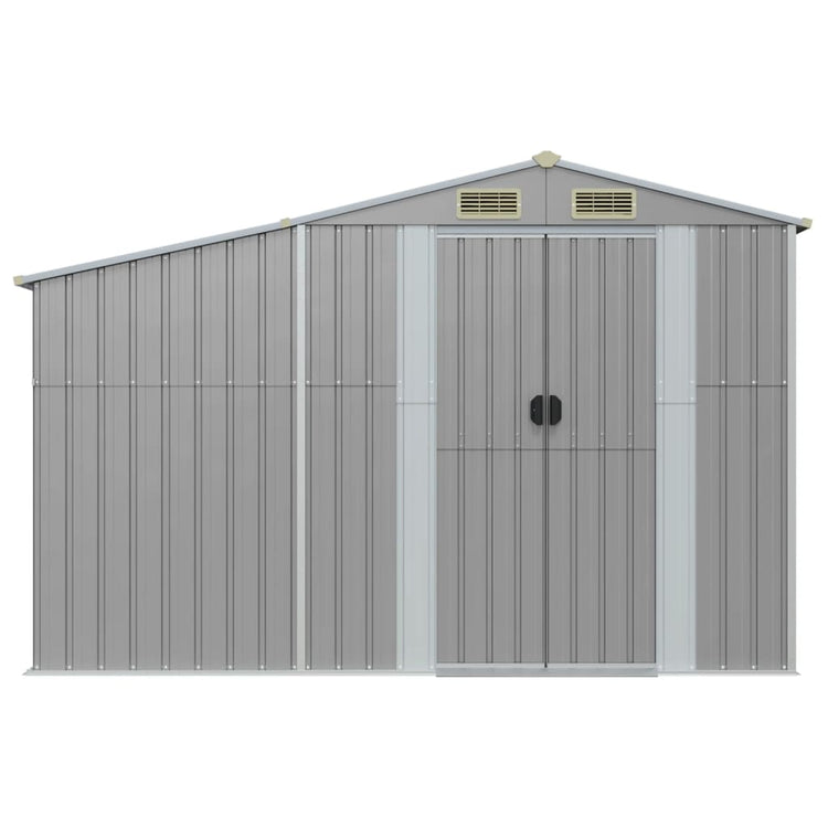 SHED JARDIN VIDAXL 277X93X179 CM Gray en acier galvanisé