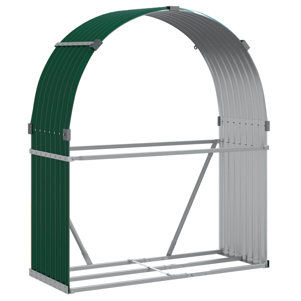 Vidaxl Foow Bood Storage 120x45x140 cm en acier galvanisé vert