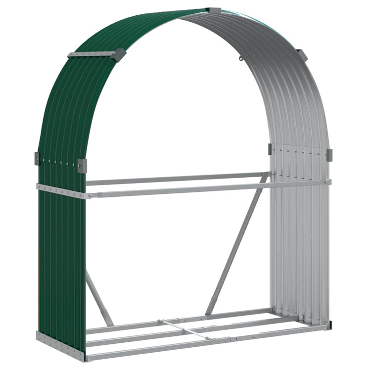Vidaxl Foow Bood Storage 120x45x140 cm en acier galvanisé vert