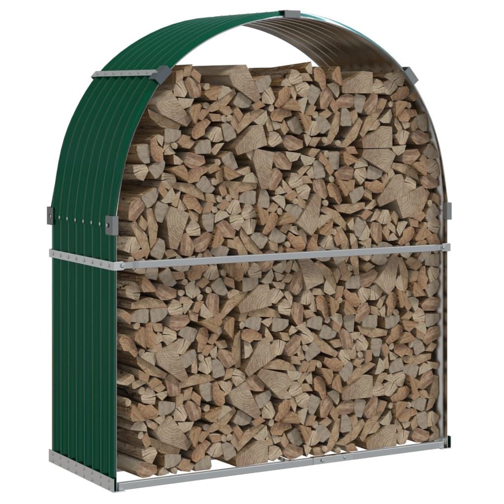 Vidaxl Foow Bood Storage 120x45x140 cm en acier galvanisé vert