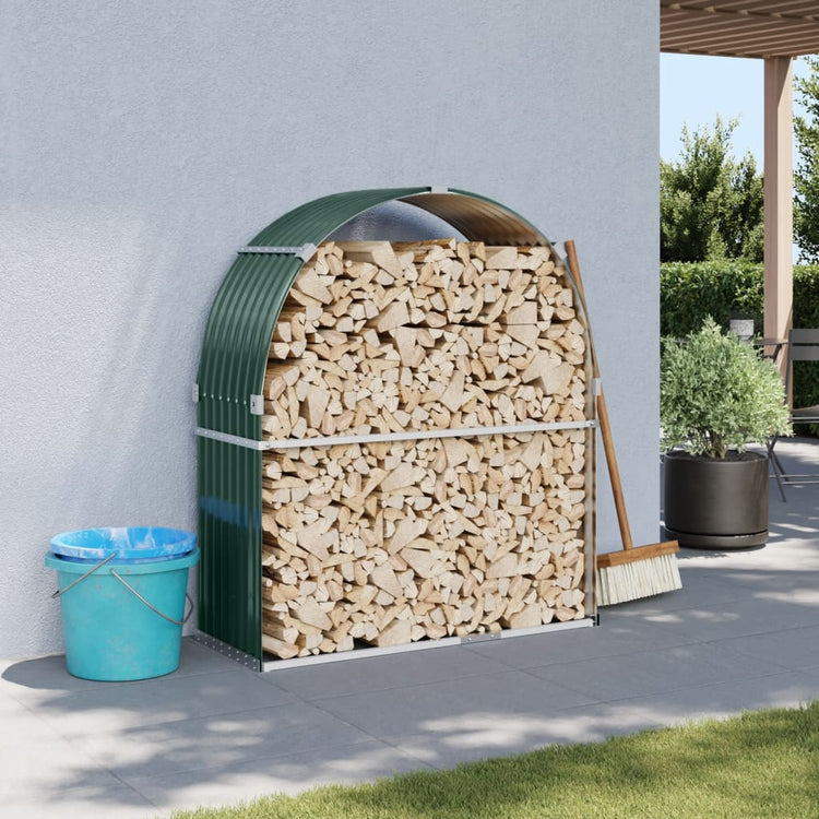 Vidaxl Foow Bood Storage 120x45x140 cm en acier galvanisé vert