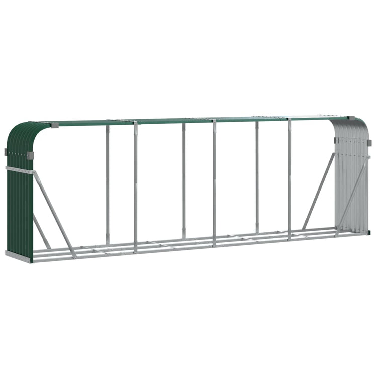 Vidaxl Bood Storage 300x45x100 cm Galvanisé en acier vert