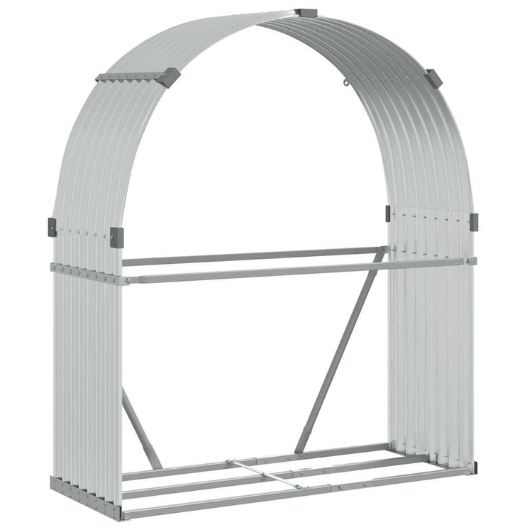 Vidaxl Foow Bood Storage 120x45x140 cm Couleur en argent en acier galvanisé