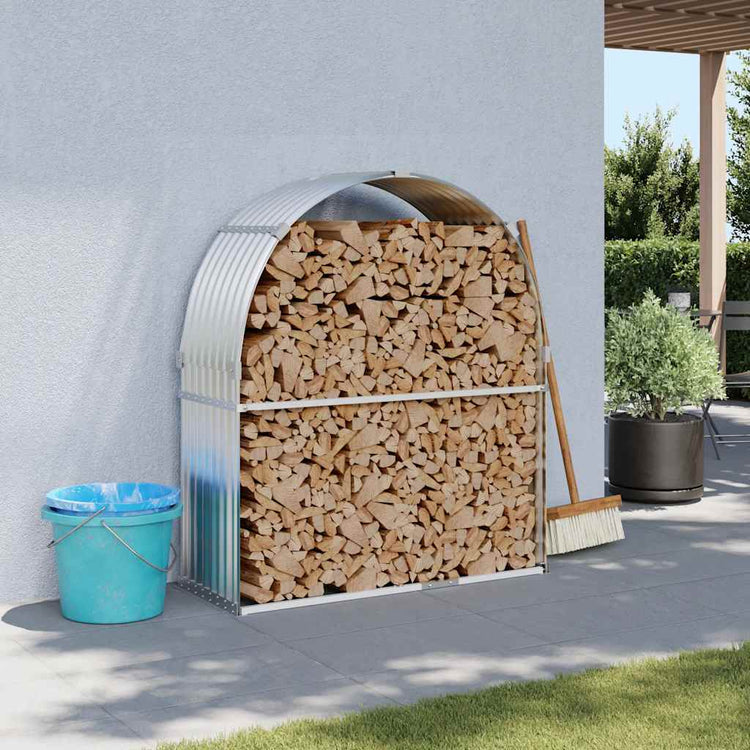 Vidaxl Foow Bood Storage 120x45x140 cm Couleur en argent en acier galvanisé