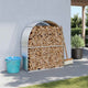 Vidaxl Foow Bood Storage 120x45x140 cm Couleur en argent en acier galvanisé