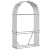 Vidaxl Foowood Storage 120x45x210 cm Couleur en argent en acier galvanisé