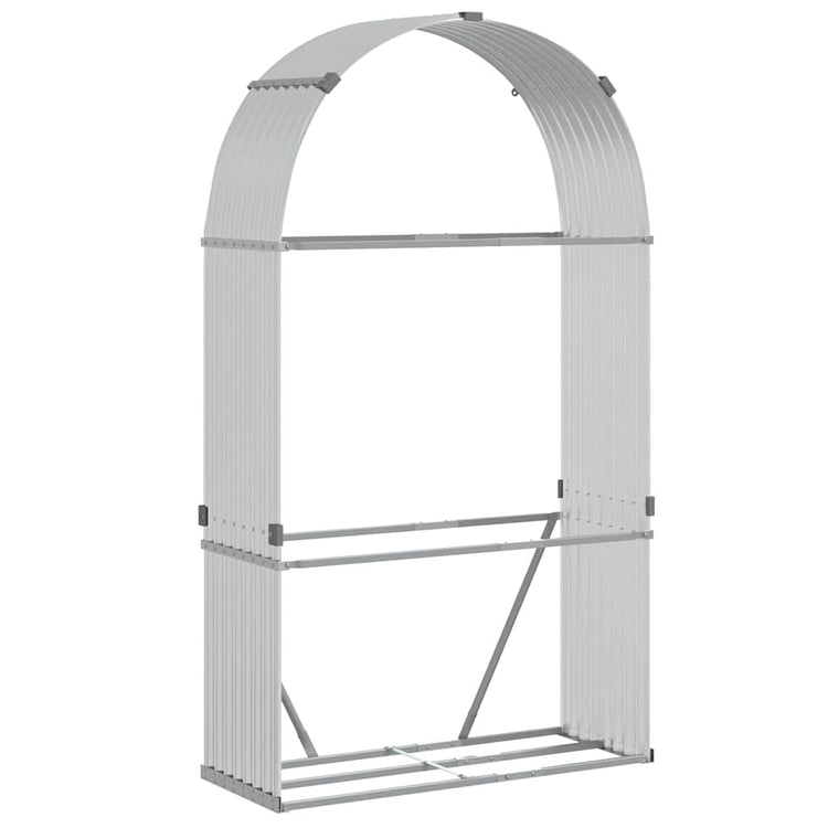 Vidaxl Foowood Storage 120x45x210 cm Couleur en argent en acier galvanisé