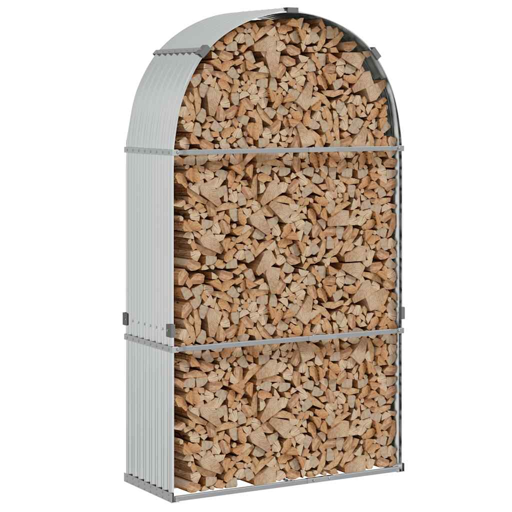 Vidaxl Foowood Storage 120x45x210 cm Couleur en argent en acier galvanisé