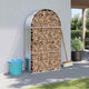 Vidaxl Foowood Storage 120x45x210 cm Couleur en argent en acier galvanisé