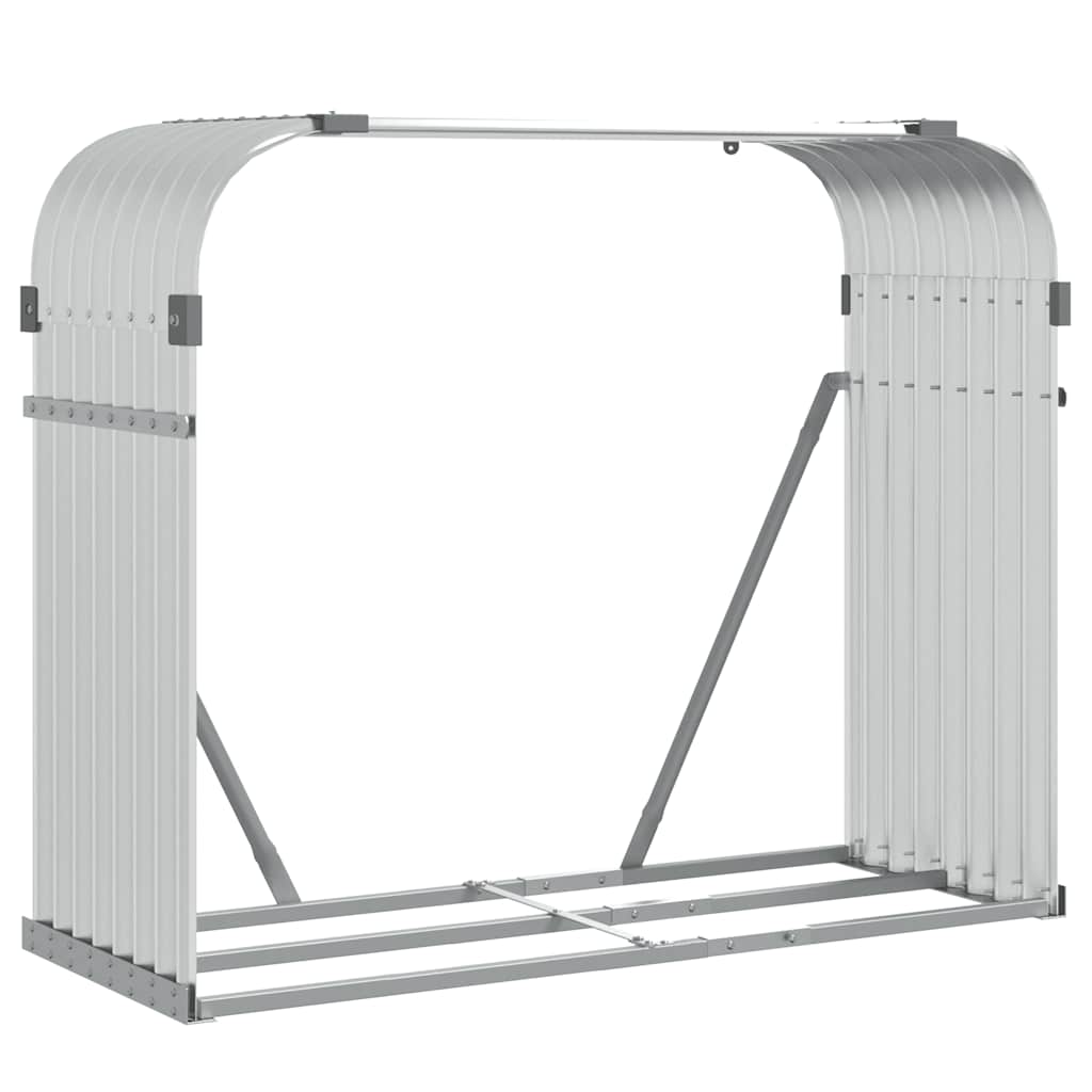 VIDAXL FOOW BOOD STOCKING 120X45X100 CM GALVANISED SIREY Silver Couleur