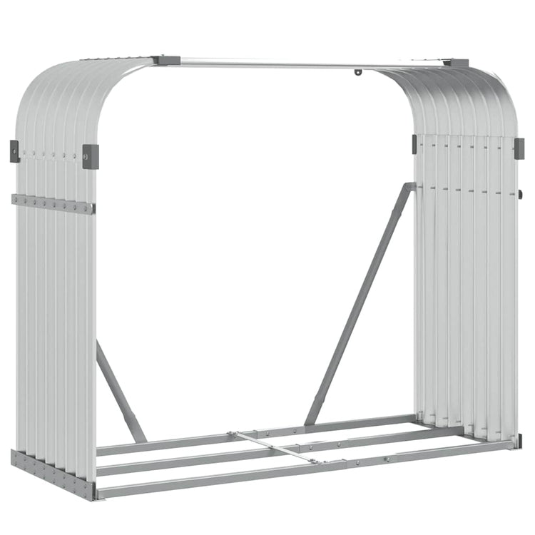 VIDAXL FOOW BOOD STOCKING 120X45X100 CM GALVANISED SIREY Silver Couleur