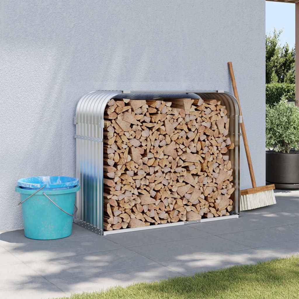 VIDAXL FOOW BOOD STOCKING 120X45X100 CM GALVANISED SIREY Silver Couleur