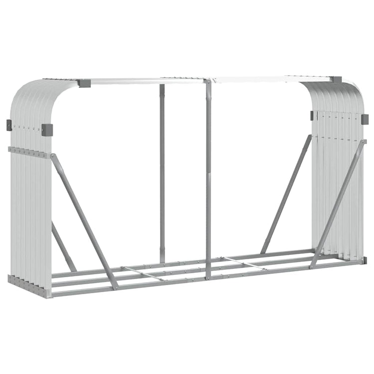 Vidaxl Bood Storage 180x45x100 cm Couleur en argent en acier galvanisé