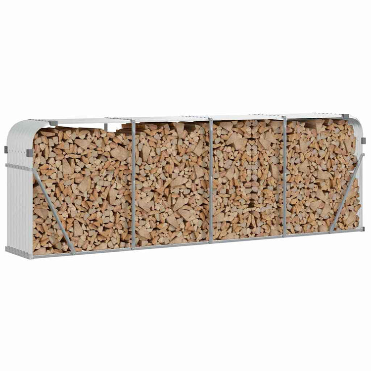 Vidaxl Bood Storage 300x45x100 cm Couleur en argent en acier galvanisé